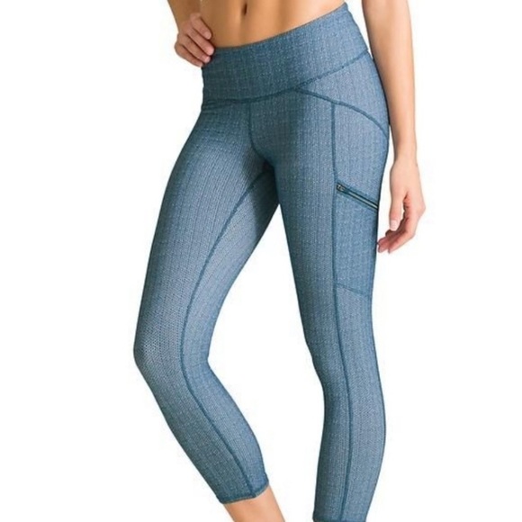 Athleta Womens Static Drifter Leggings Capri Blue XXS #983305 - Picture 1 of 13